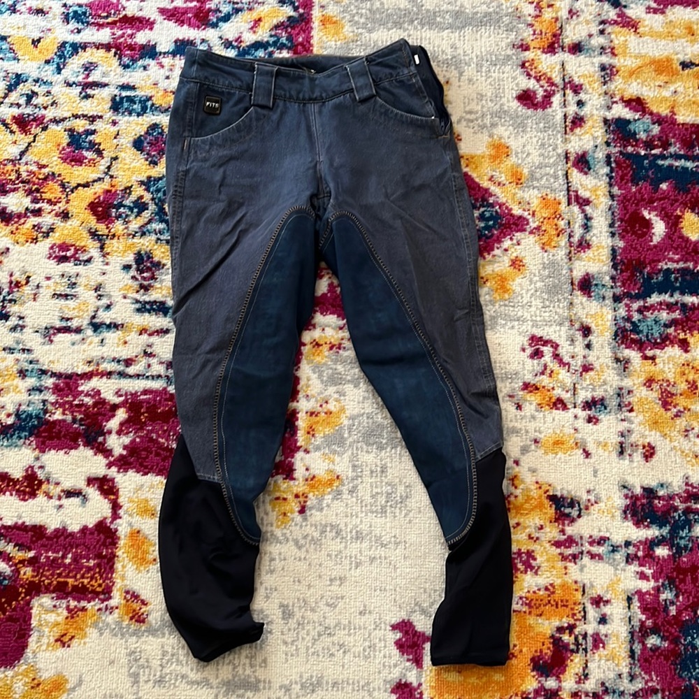 FITS Denim Side Zip Full Seat Breeches
